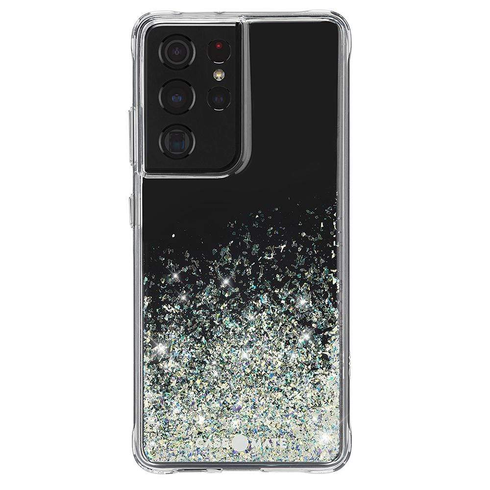 FORCE TECHNOLOGY Samsung Galaxy S21 Ultra 5G - Twinkle Ombre - Twinkle Stardust CM045132,10 ft drop protection, MicroPelAntimicrobial Case Protection