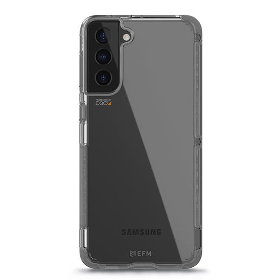 FORCE TECHNOLOGY Cayman Case for Samsung Galaxy S21 5G - Smoke Black EFCCASG270SMB, Antimicrobial, 6m Military Standard Drop Tested, Shock & Drop Protection