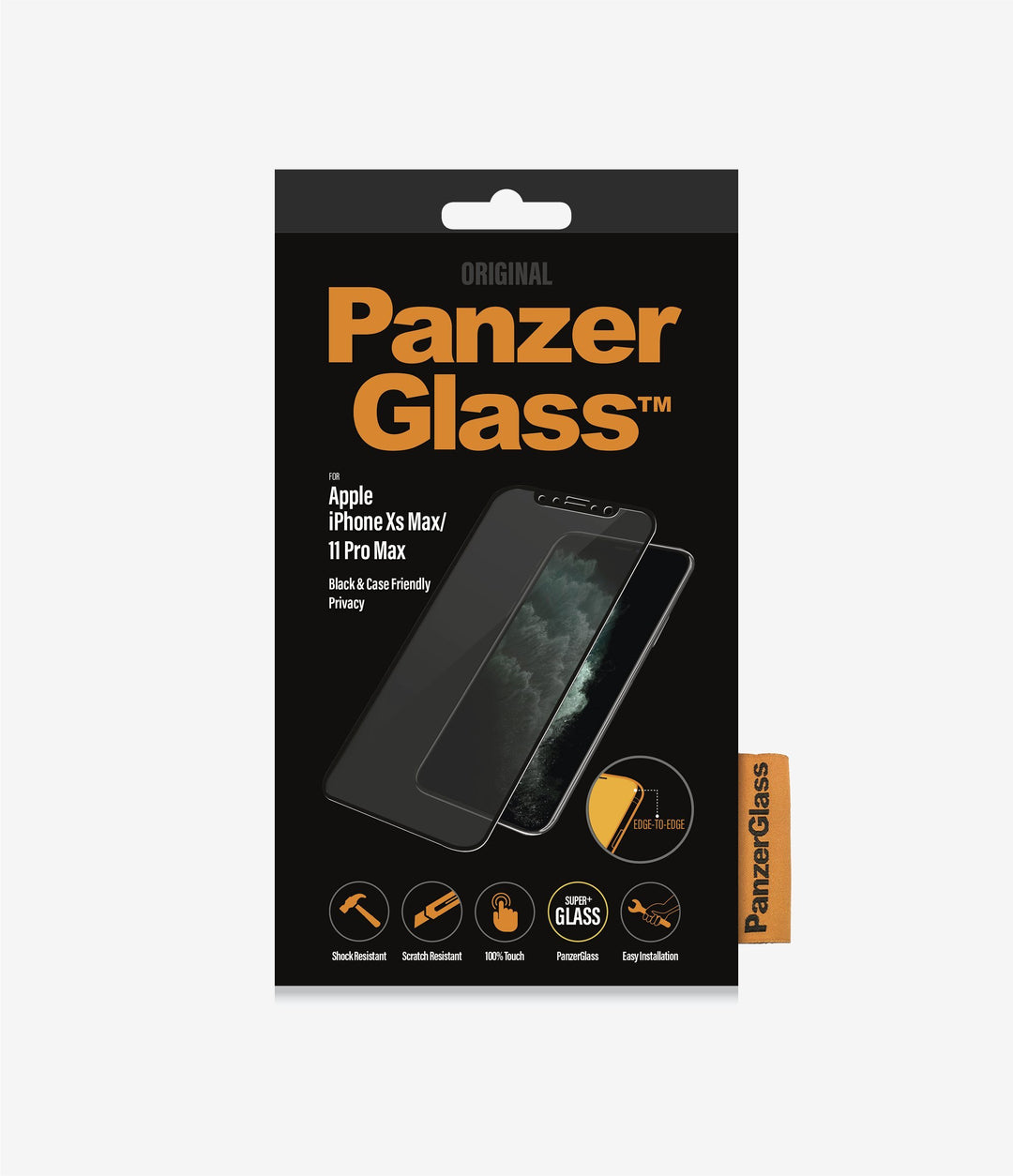 PANZER GLASS Apple iPhone Xs Max / 11 Pro Max - Privacy (P2666) - Full frame coverage, Rounded edges