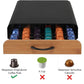 CARLA HOME Coffee Pods Holder Storage Drawer Compatible with 60 Nespresso Pods for Kitchen Storage & Organisation (Natural)