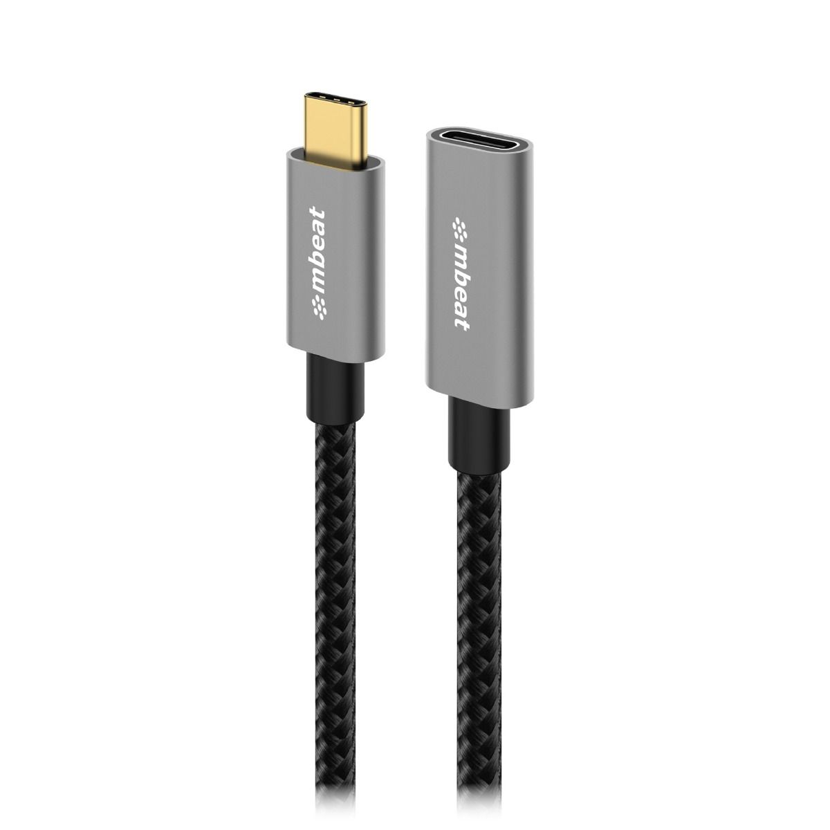 mbeat Tough Link 1m USB 3.2 Gen2 USB-C Extension Cable - Space Grey