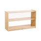 Jooyes 2 Shelf Wooden Storage Cabinet Open Back H60.5cm