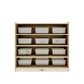 Jooyes Kids 4 Shelf Wooden Bookcase Organiser Storage - H91cm