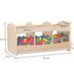 Jooyes Wooden and Acrylic See Through Storage Cabinet Display Unit