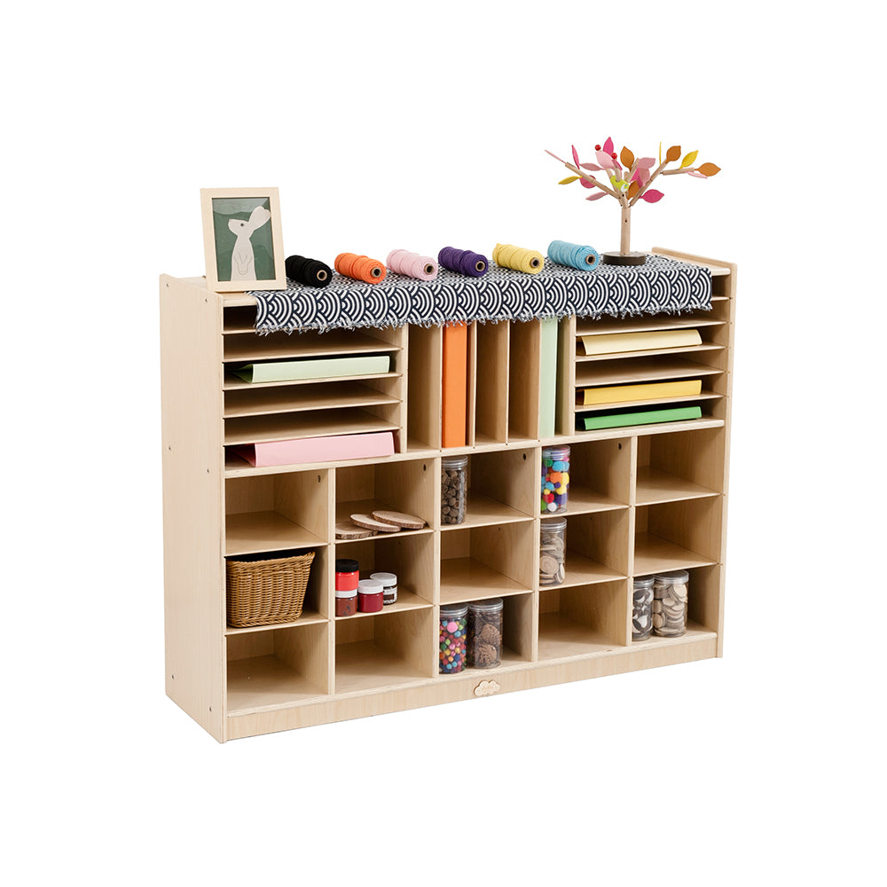 Jooyes 15 Cubby Cabinet Kids Bookshelf Organiser Storage