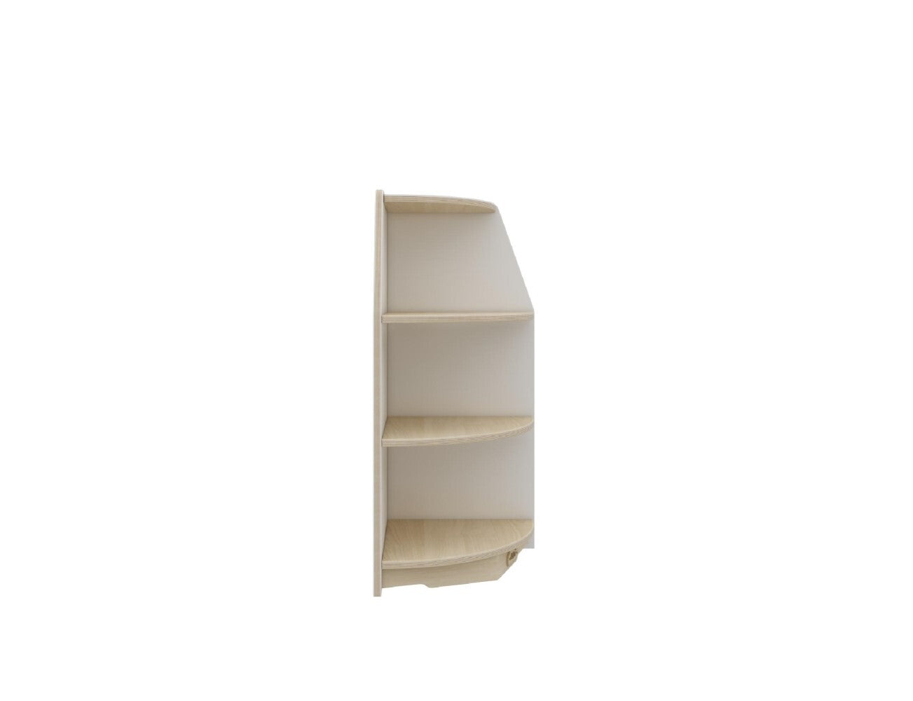 Jooyes Goteborg Kids 3 Tier Corner Shelf Wooden Storage Cabinet