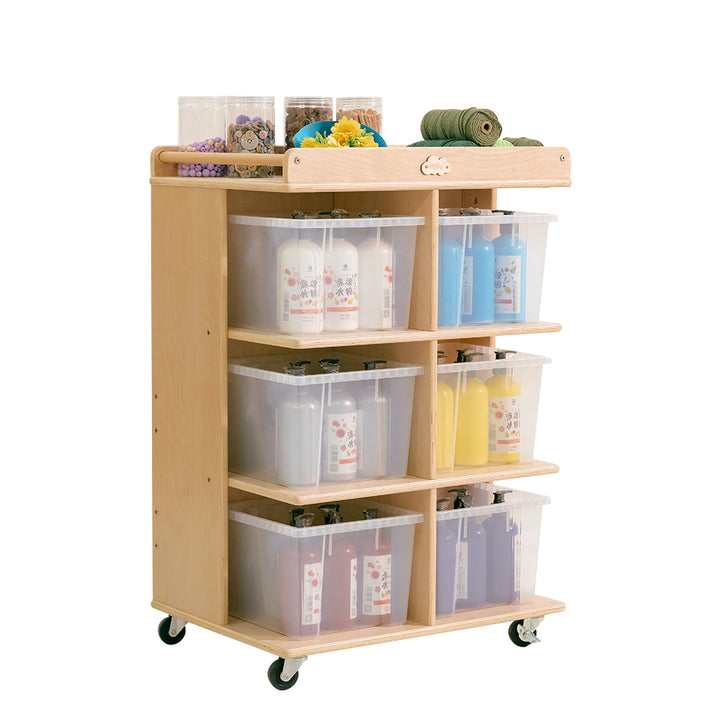 Jooyes 6 Tray Storage Cabinet With Castors