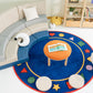 Jooyes Kids 4 Colour Round Velvet Ottoman Set of 4