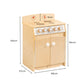 Jooyes Kids Wooden Play Kitchen Stove - H65cm