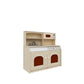 Jooyes Kids Wooden Play Kitchen 4-in-1