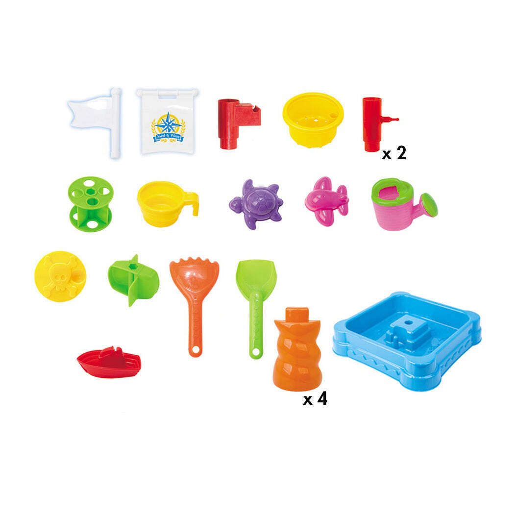 Children's Sand & Water Table with 21 Play Accessories