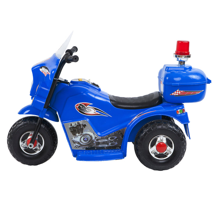 Children's Electric Ride-on Motorcycle (Blue) Rechargeable, Up To 1Hr