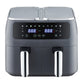 8L Dual Zone Digital Air Fryer with 200C, 10 Cooking Programs