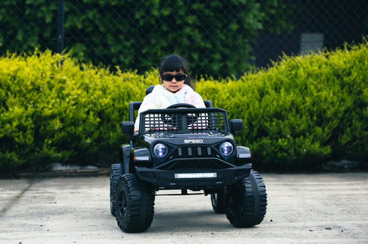 Jeep Inspired Remote Controlled Ride-on Electric Car (Black)