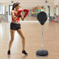 Free-Standing Boxing Set: PU Punching Ball & Boxing Gloves