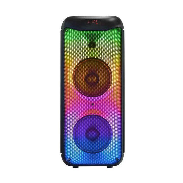 LED Multi-coloured Flame Light Portable Bluetooth Speaker with 60W RMS