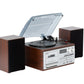 Audio Home Entertainment System (Brown) Turntable, CDs, Vinyl, Wireless Streaming & More