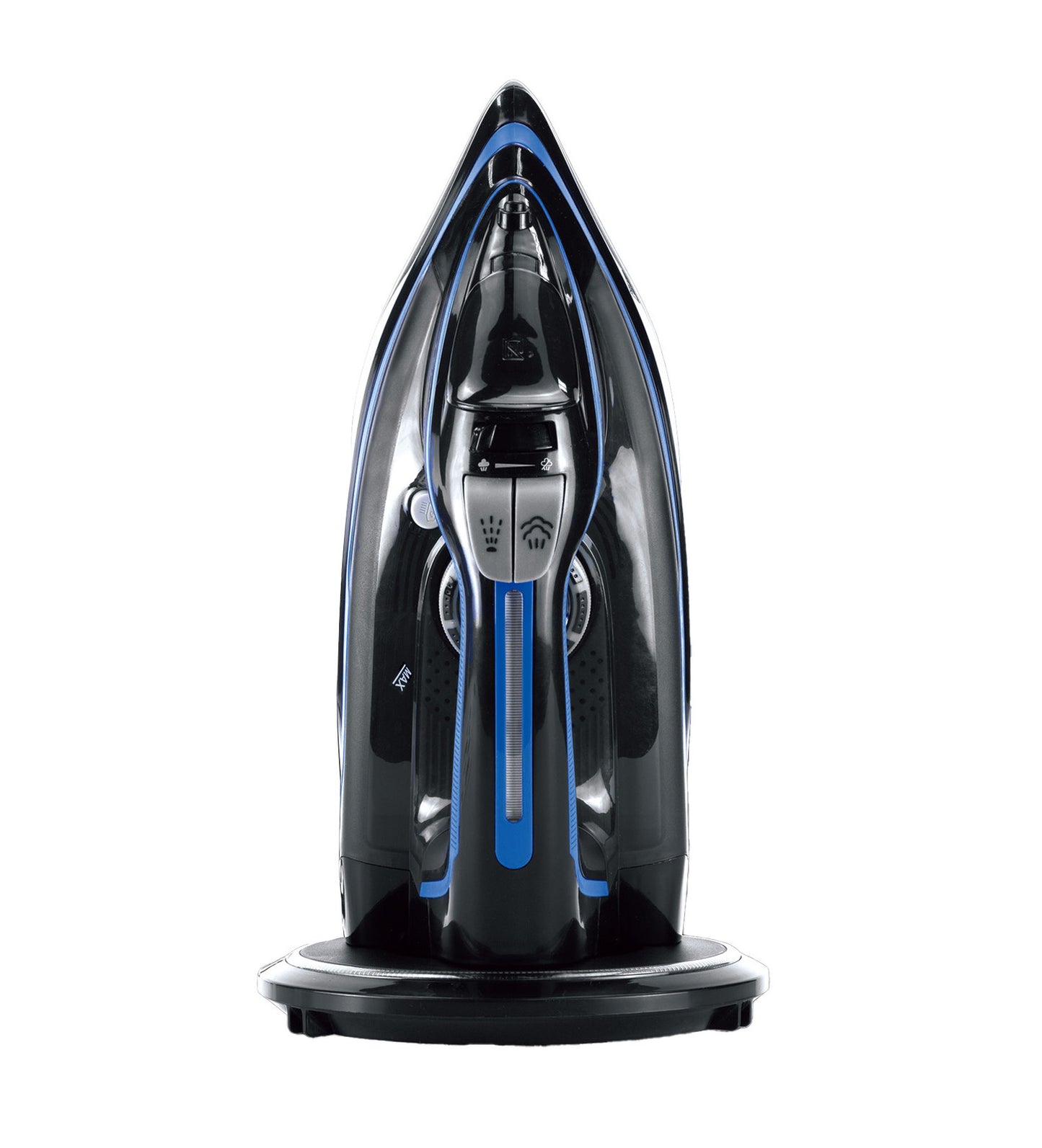 Cordless Steam Iron w/ Ceramic Soleplate, 360 degree Charging Base, Self-Cleaning