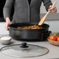 Non-Stick Electric Fry Pan 38cm Diameter, 240C Max - Dark Grey