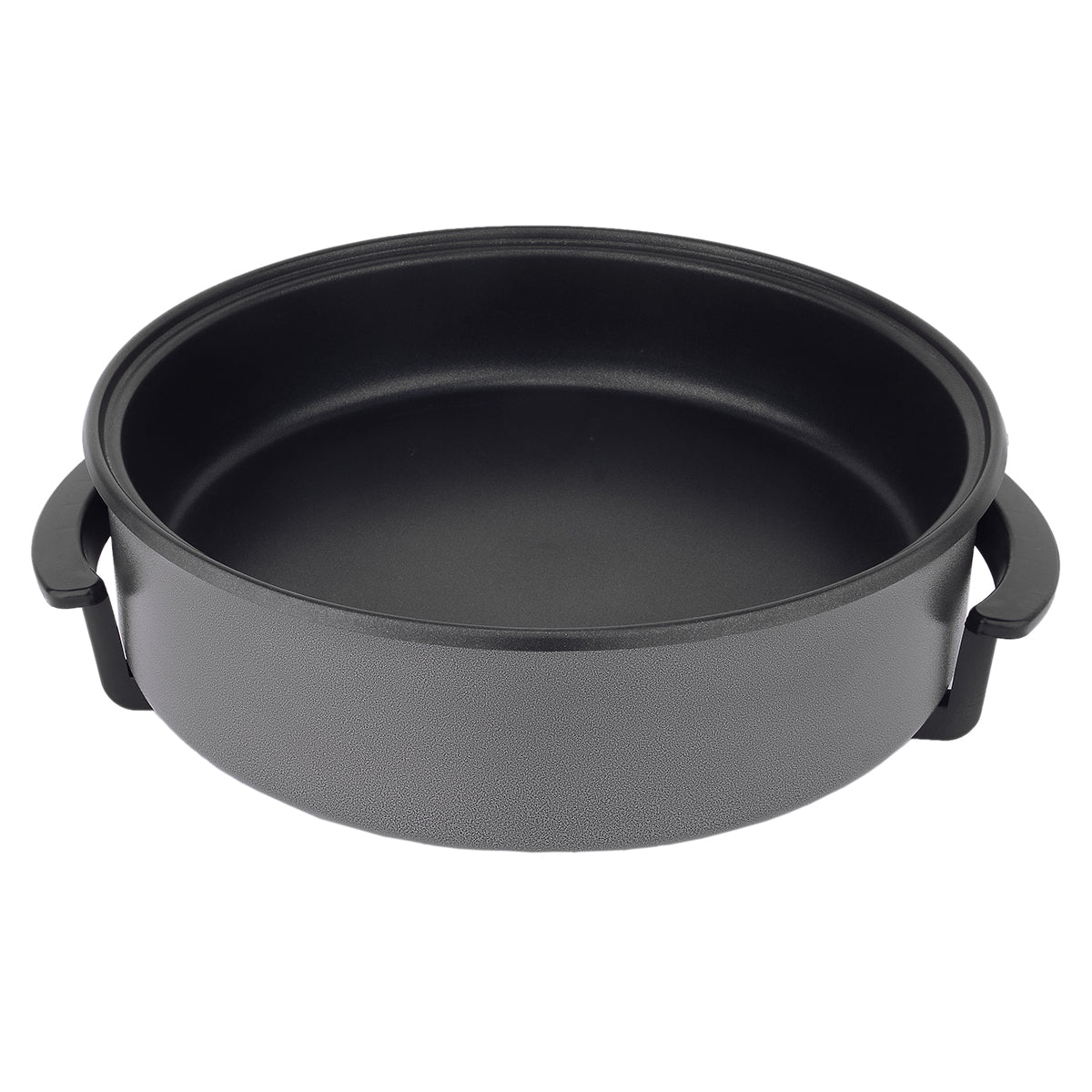 Non-Stick Electric Fry Pan 38cm Diameter, 240C Max - Dark Grey