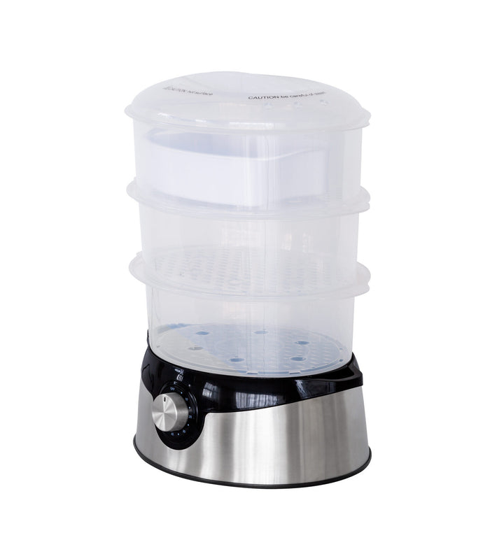 3 Tier Food Steamer with Stainless Steel Base