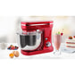 1200W Mix Master 5L Kitchen Stand (Red) w/ Bowl/ Whisk/ Beater