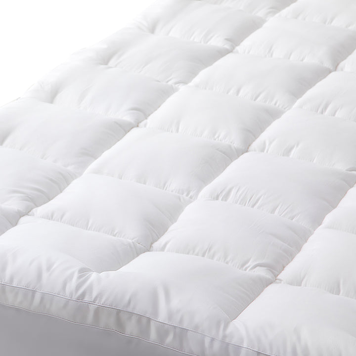 Hypoallergenic, Antibacterial w/ 100% Microfiber filling Mattress Topper - QUEEN