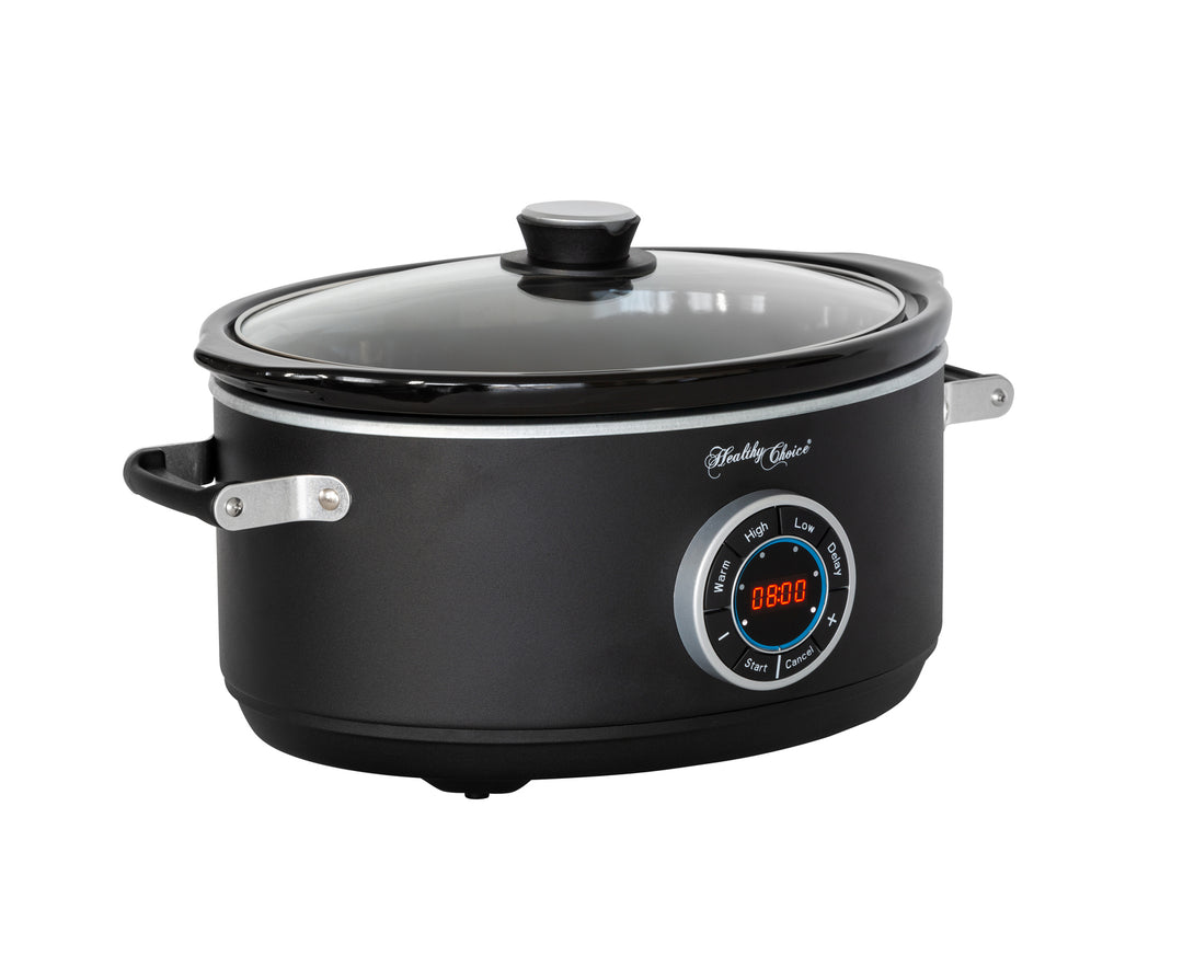 6.5L Digital Slow Cooker w/ Ceramic Pot, 300W, LED, 3 Programs