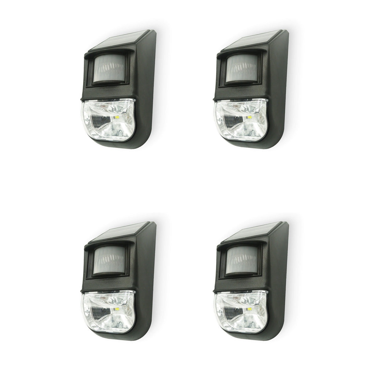 Lenoxx Solar-Powered Motion Sensor Light (4-Piece), Detects Motion, Rechargeable