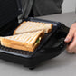 Sandwich Press w/ 3 Interchangeable Plates Incl Toasties & Waffles