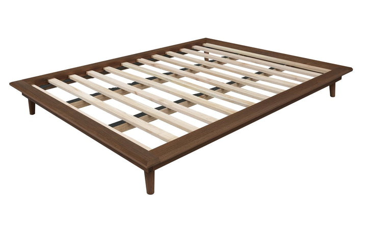 Gatsby Queen Size Platform Bed Base (Walnut)