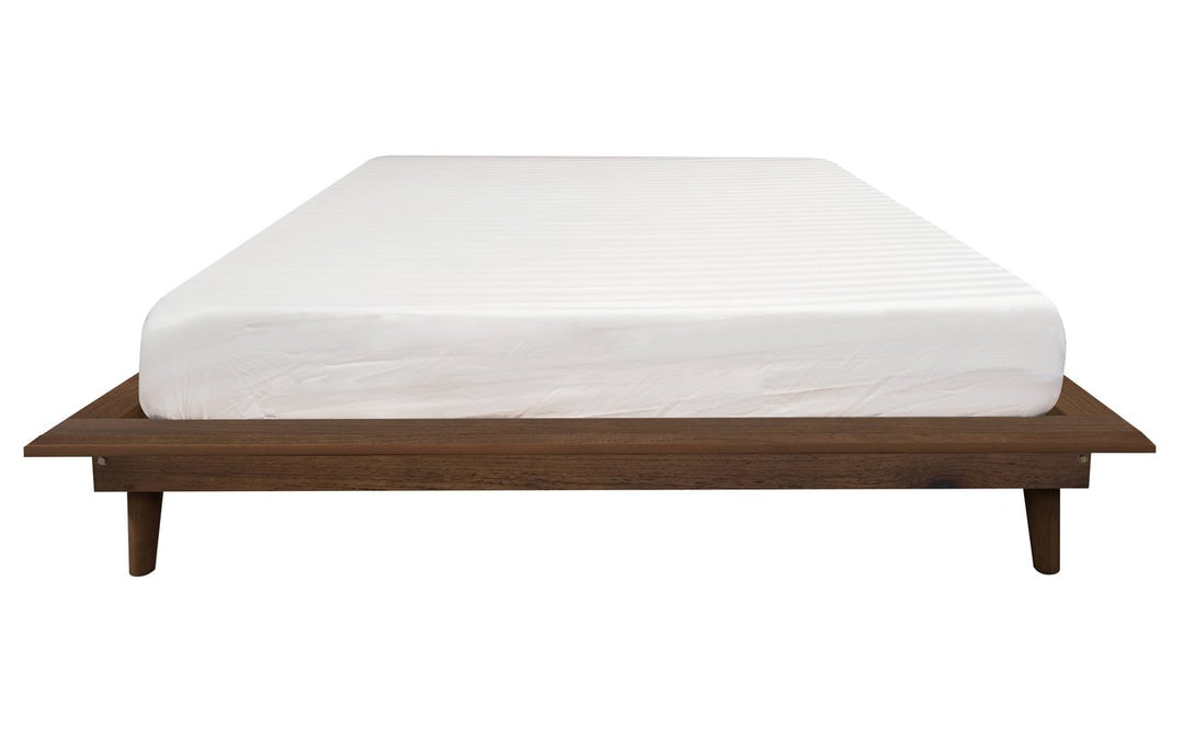 Gatsby Queen Size Platform Bed Base (Walnut)