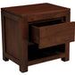 Amsterdam Solid Mahogany Timber 1 Drawer Bedside Table (Mahogany)