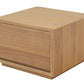 Oscar 1 Drawer Low Bedside Table (Natural)