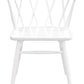 Sierra Cross Back Oak Chair - Set of 2 (White)