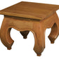 Dynasty Solid Mahogany Timber Lamp Table (Light Pecan)