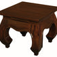 Dynasty Solid Mahogany Timber Lamp Table (Mahogany)