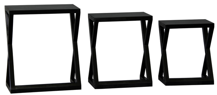 Manhattan Nest of Tables - Set of 3 (Black)