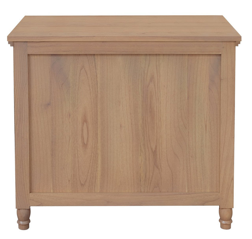 Beau 3 Drawer Solid White Cedar Turn Leg Dresser (Natural)