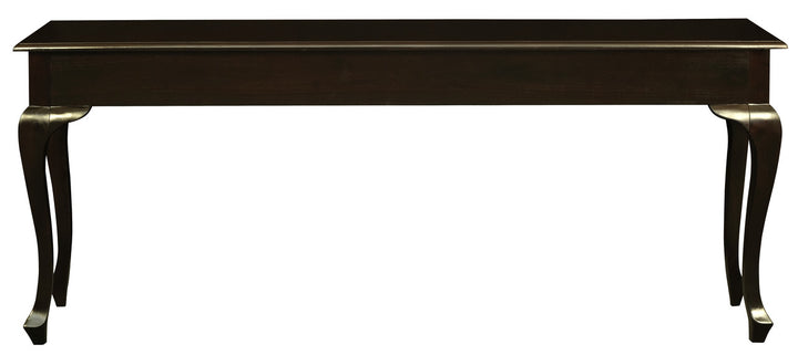 Queen Anne 3 Drawer Sofa Table - Chocolate