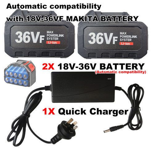 2x 7.0Ah 18V-36VF Li-ion Battery Makita Battery LXT BL1850 BL1860B BL1830 BL1815