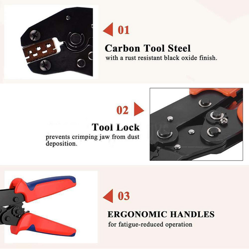 Assorted Waterproof Insulated Electrical Wiring Connectors Crimp Terminals Plier