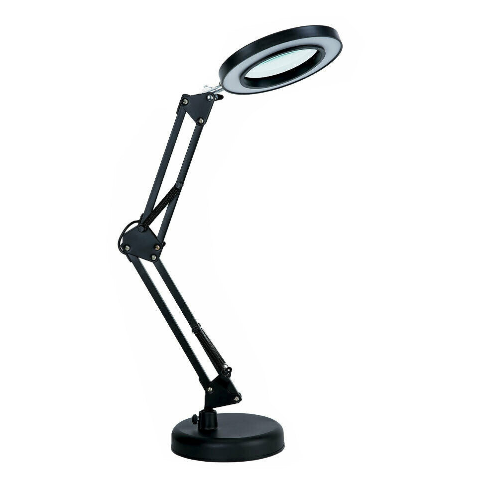 5X Magnifying Lamp Desk Table Glass Salon Tattoo Magnifier Light Clamp Light USB