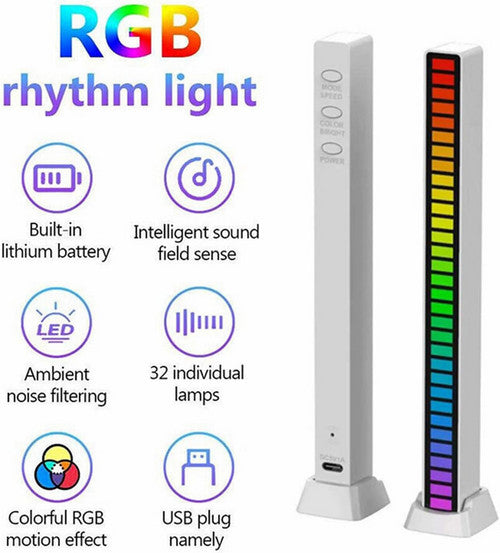 18 CM RGB LED Bedside Table Floor Corner Lamp TV Cabinet Light Stand Gaming Decor