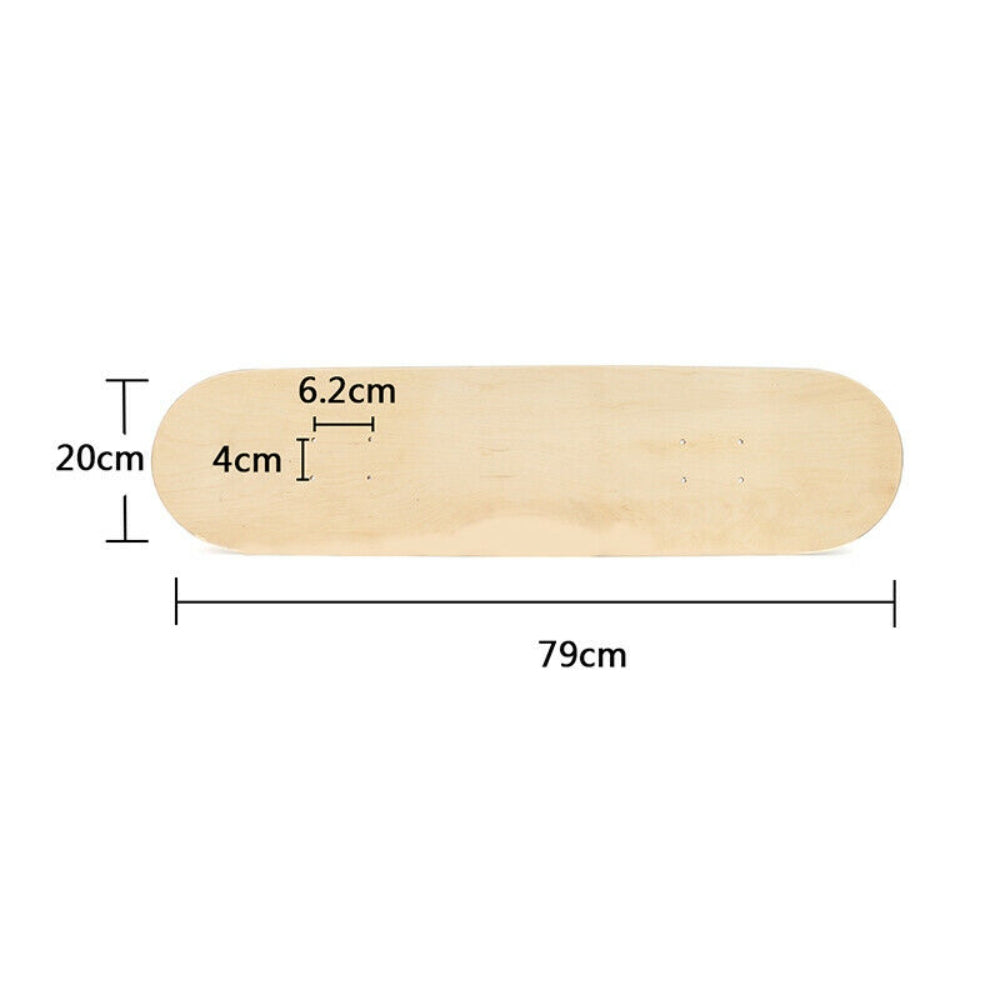 7 Layers Skateboard Deck Wood Maple Double Concave Blank Skate Board DIY