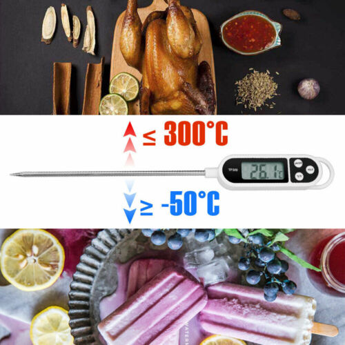 Digital Cooking Kitchen Thermometer Food BBQ Meat Water Temperature Probe Gauge