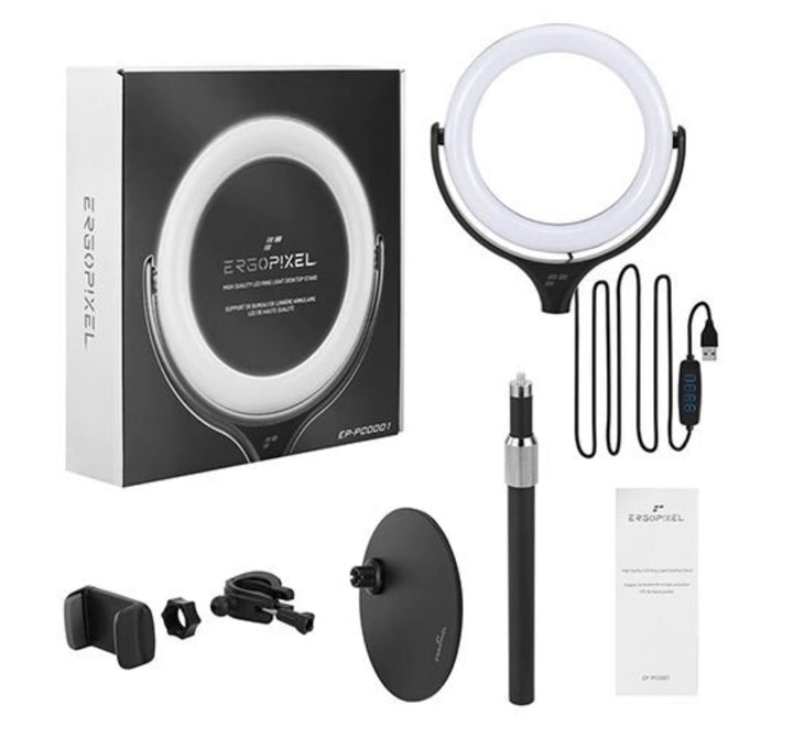 8"LED Ring Light Dimmable Lighting Kit Phone+Selfie 40cm Tripod Makeup Live Lamp