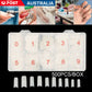 500Pcs Fake French Nail Tips White Clear Stiletto False Gel Pointy Art Acrylic