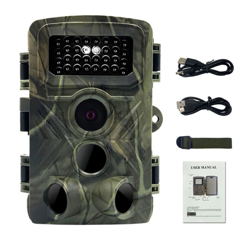 Trail Camera Game Wildlife Scouting Hunting Cam Night Vision 36MP 1080P