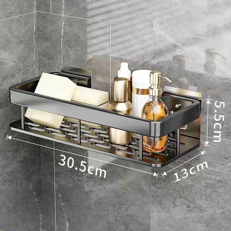 Shelf Bathroom Shower Caddy Organiser Storage Corner Rack Shampoo Soap Holder AU